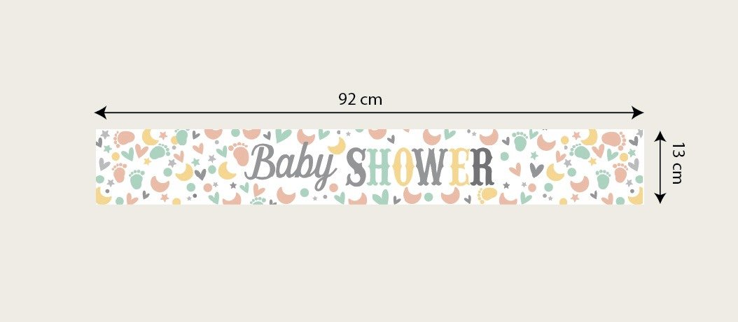 Baby Shower Foil Banner