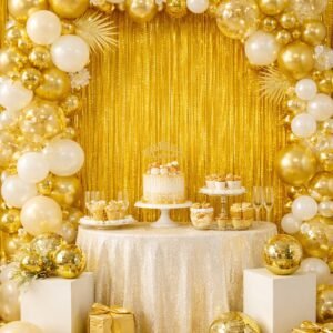 Gold Foil Fringe Curtain