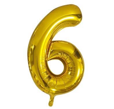 40" Gold Foil Balloon Number - Image 8