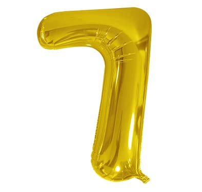 40" Gold Foil Balloon Number - Image 9