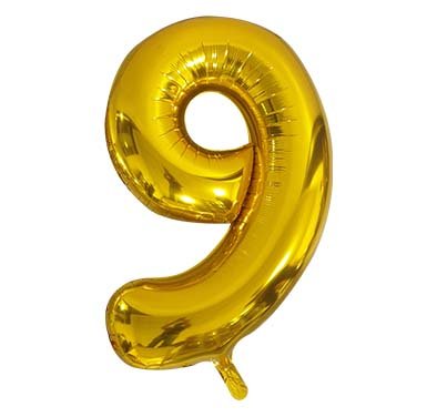 40" Gold Foil Balloon Number - Image 11