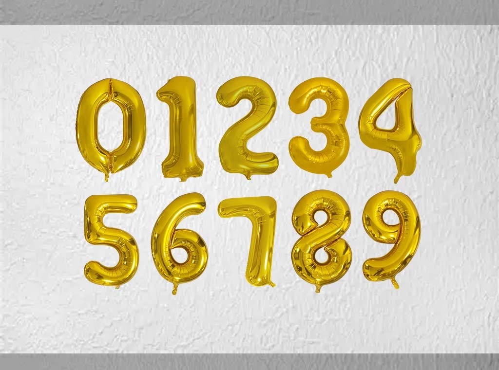 40" Gold Foil Balloon Number