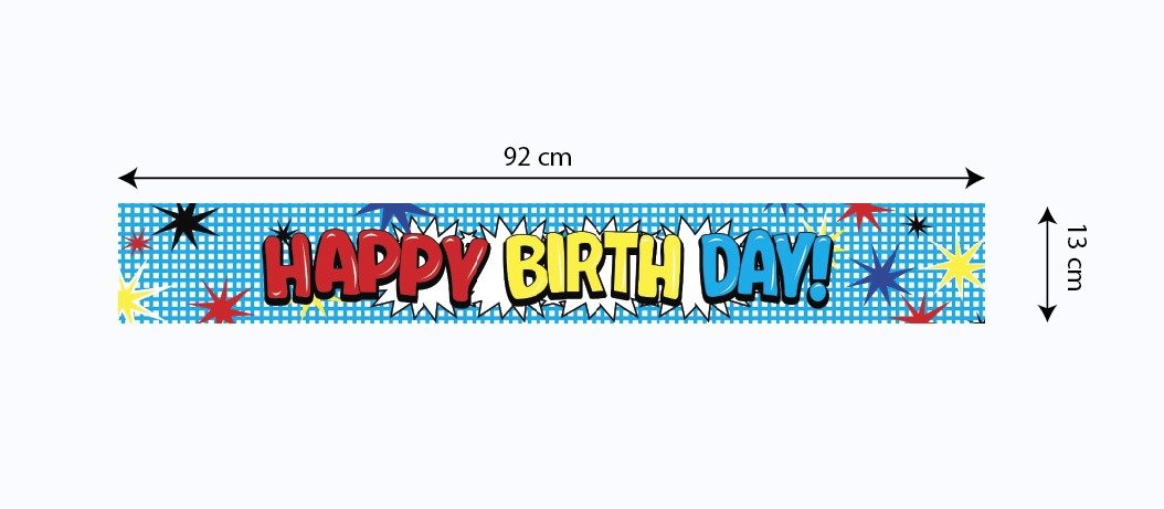 Happy Birthday Foil Banner