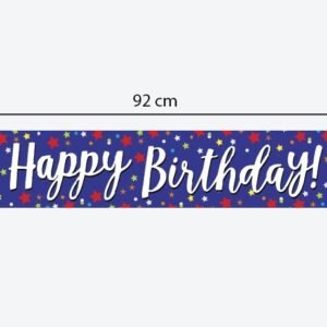 Happy Birthday Foil Banner