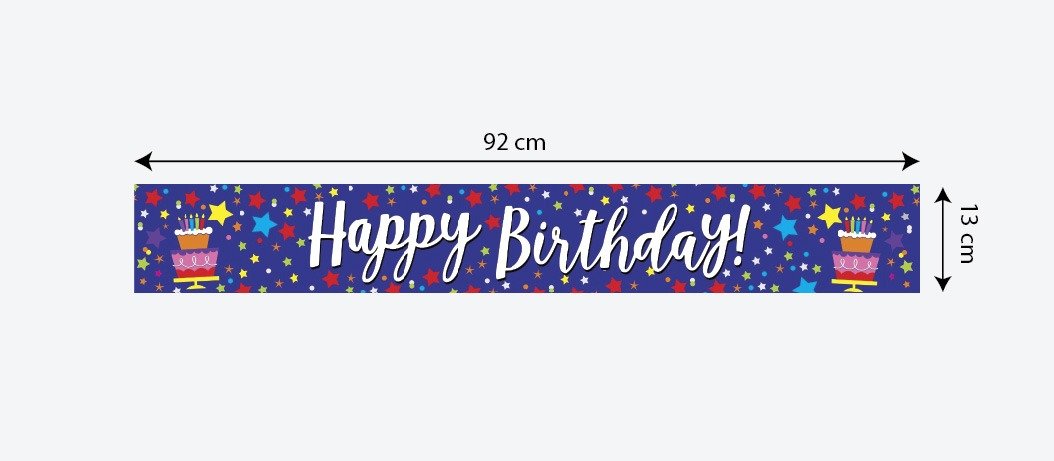 Happy Birthday Foil Banner