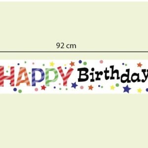 Happy Birthday Foil Banner