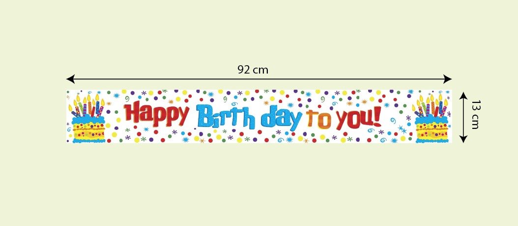Happy Birthday Foil Banner