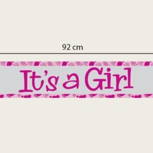 It's a Girl Foil Banner