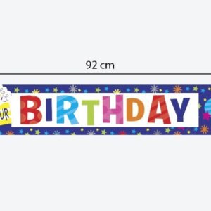 Happy Birthday Foil Banner