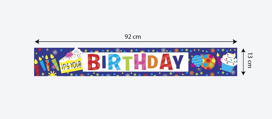 Happy Birthday Foil Banner
