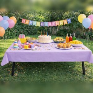 Plastic Table Cover Lavender