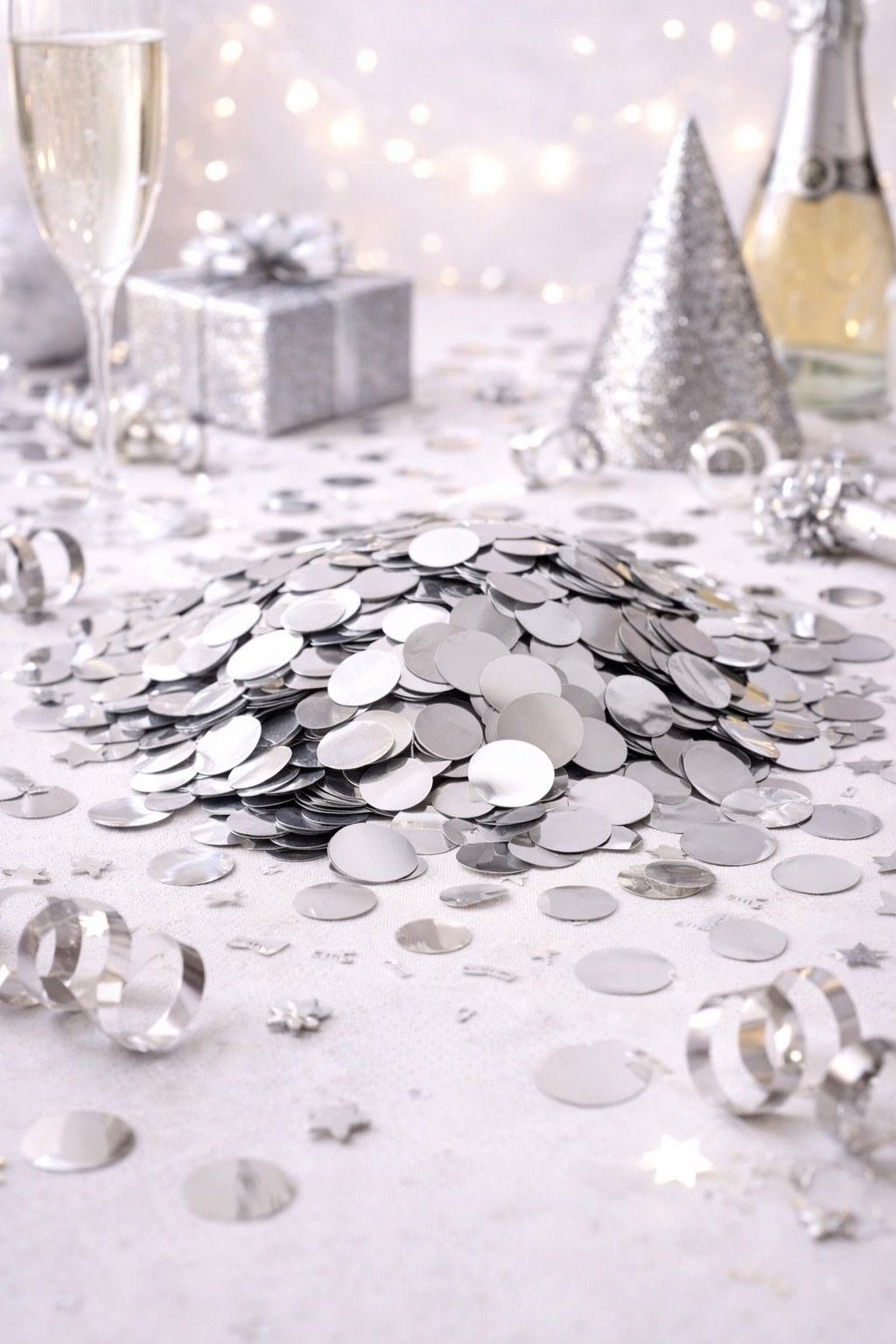 Silver Foil Confetti