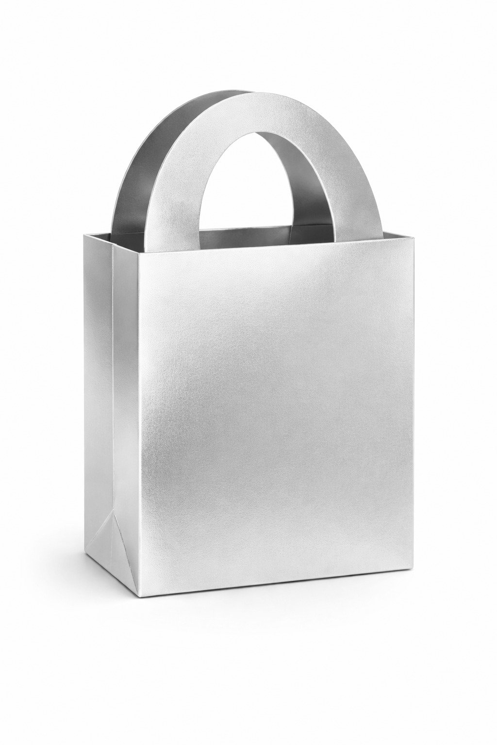 Silver Tote Bag | Party Favor Goodies Bag - Image 2