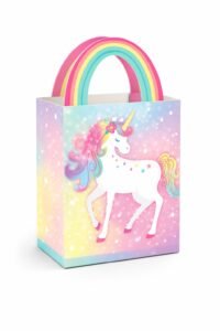 Unicorn Printed Tote Bag | Party Favor Goodies Bag
