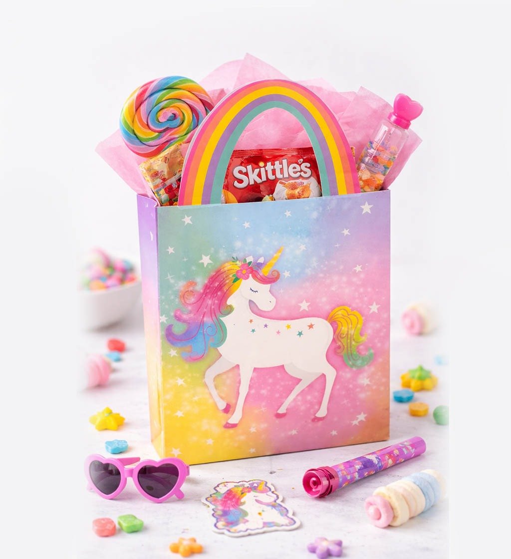 Unicorn Printed Tote Bag | Party Favor Goodies Bag
