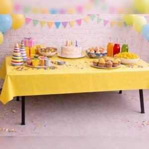 Plastic Table Cover Yellow