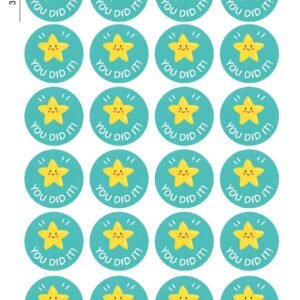 Motivational Reward Cartoon Sticker