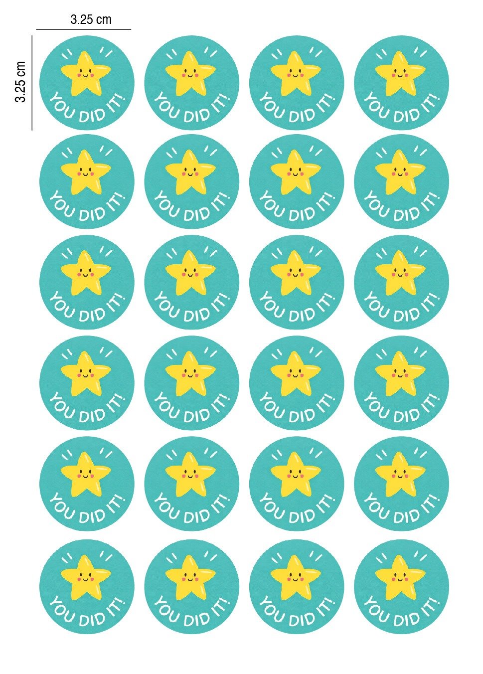 Motivational Reward Cartoon Sticker