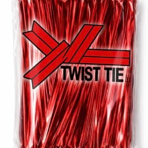 Red Aluminium Twist Tie